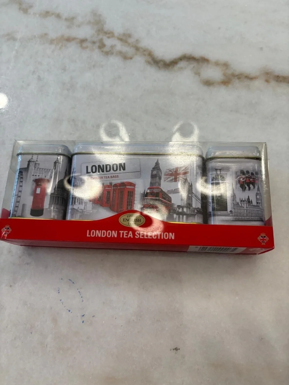 London Tea Selection Decorative Tin Packaging Set of 3 Empty #T15